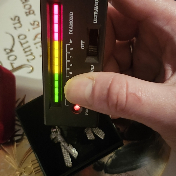 Micro Pave Bowknot Moissanite Diamond Earrings - Picture 3 of 12